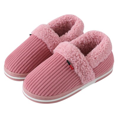 Thermal Pack Heel Cotton Slippers Mens Pack Heel Thick Bott