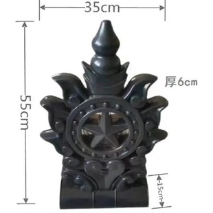 吉星楼吉星高照新款仿古树脂瓦配件吉祥如意龙戏珠屋顶屋脊装饰