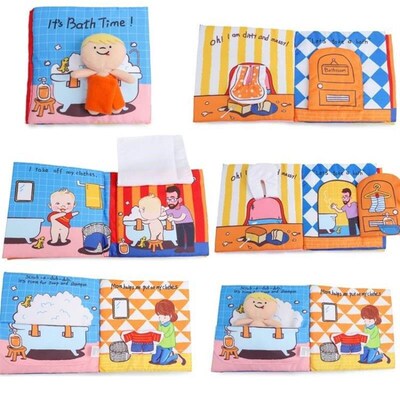 Baby Book Soft Cloth Books Toddler Newborn Early Learning De