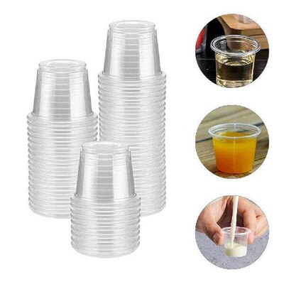 200 Pcs Tasting Cup Small Cups Plastic Mini Condiment Shot