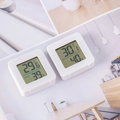 Electronic Temperature Humidity Detector for Indoor Desk Wal