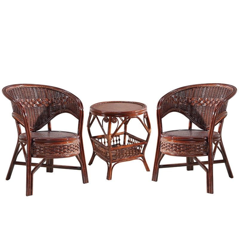 真藤椅三件阳台休闲茶几小桌椅靠窗单人靠背旋转滕椅子家用,住宅家具,桌椅套件,淘宝优惠券,粉丝福利购,淘宝优惠卷