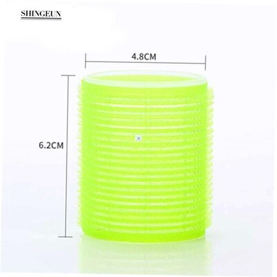 Nissi Jumbo Hair Rollers 6 Pcs Curlers Self Grip Holding