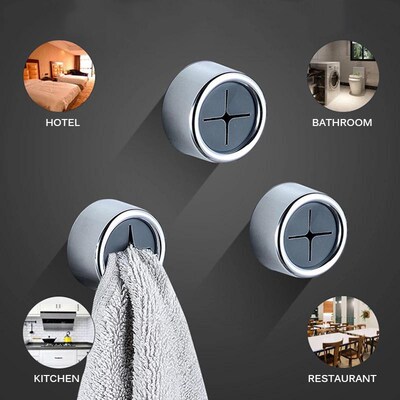 Wash Cloth Tea Towel Clips Push In Holder Grip Hook Self Adh