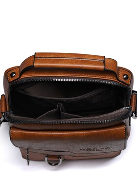 New Arrival Fashion Vintage Business PU Leather Men Messeng