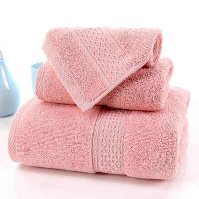 3pcs Cotton high quality thick soft bath towel face towels