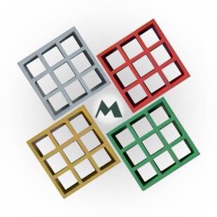 格玻璃钢网板玻璃钢格TZK栅板烯基乙防滑透明璃纯树脂玻钢格栅