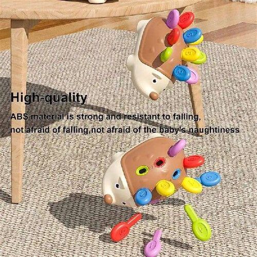 Colorful Hedgehog Learning Toy Kids Sensory Educational