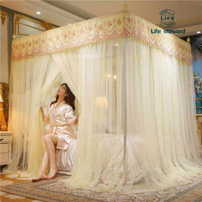 Thickened and encrypted mosquito net summer palace style dus