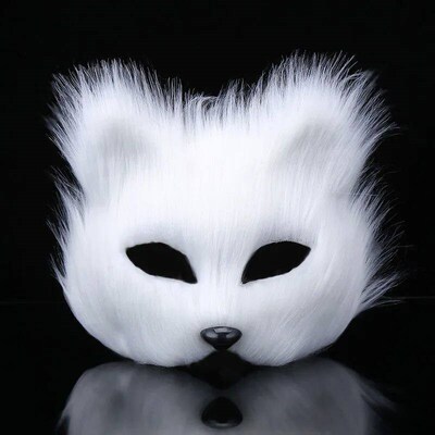 Fox Shape Fox Masks Half Face Eye Mask Cosplay Props