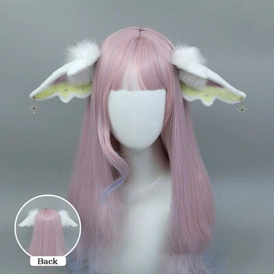Kawaii Animal Faux Fur Angel Wings Ears Headband Cosplay