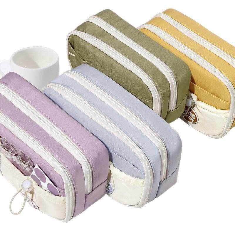 Sea Salt Milk Blue! Large Capacity Pencil Case for Girls, Cu