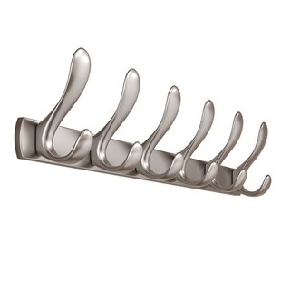 衣柜挂钩一排式打孔固定 墙上挂衣架壁挂 打孔入户门玄关挂衣钩