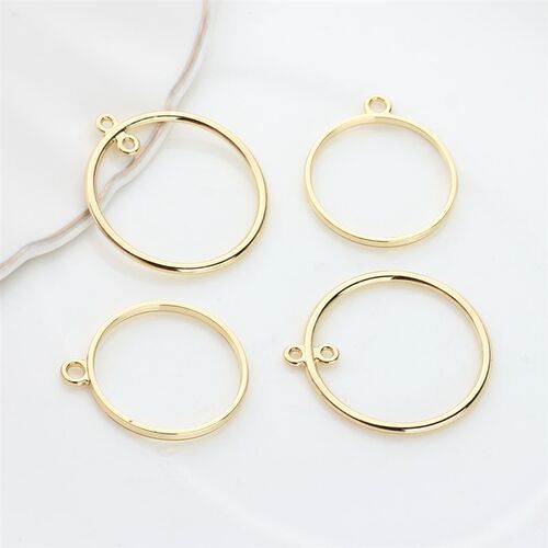 10pcs/lot  Zinc Alloy Round Circle Charms Bezel Metal Frame