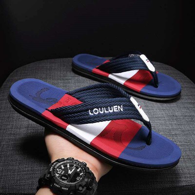 Mens Flip-Flops Beach Slippers Summer Outer Wear menslipper