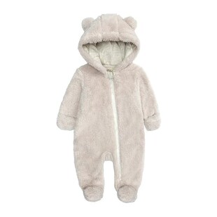 Girls Fleece Newborn Rompers Winter Boys Autumn Baby Clothes