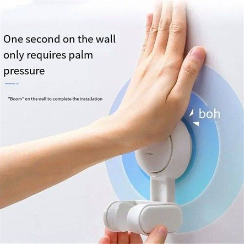 Adjustable Shower Head Holder Suction Cup Handheld Wall