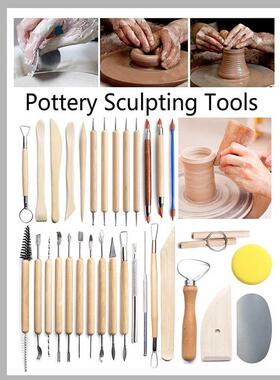 Pottery Clay Sculpting Tools Pottery Carving Tool Kit With C
