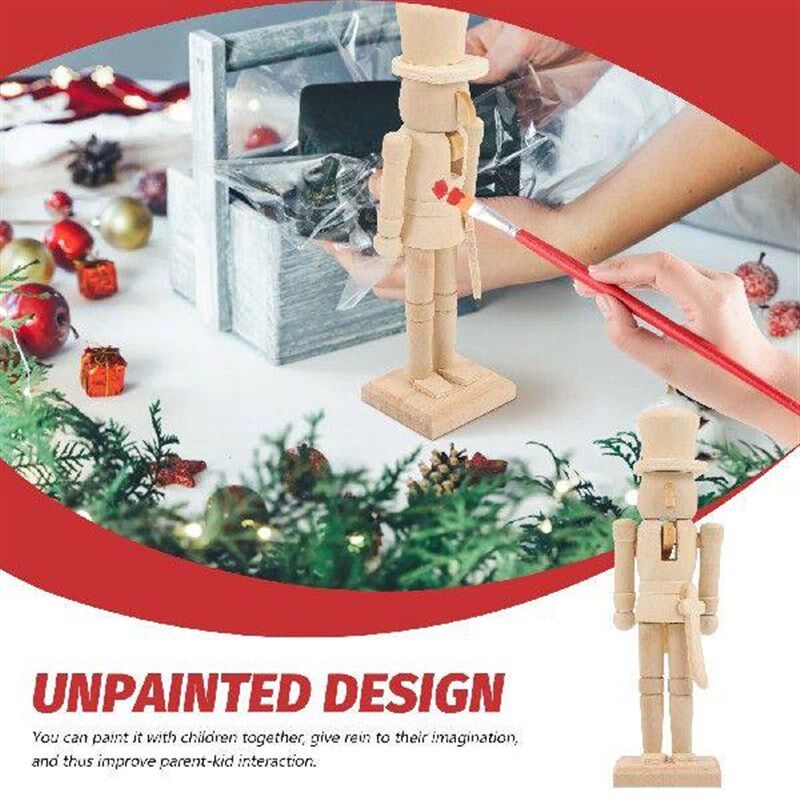 3 Pcs Indoor Decoration Nutcracker Ornaments Mini House