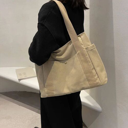 Large capacity ins fashion casual solid color portable shoul