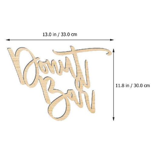 Alphabet Banner Donut Sign Decor Wedding Display Front Door