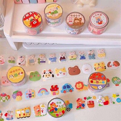 Transparent waterproof hand account sticker set hand account