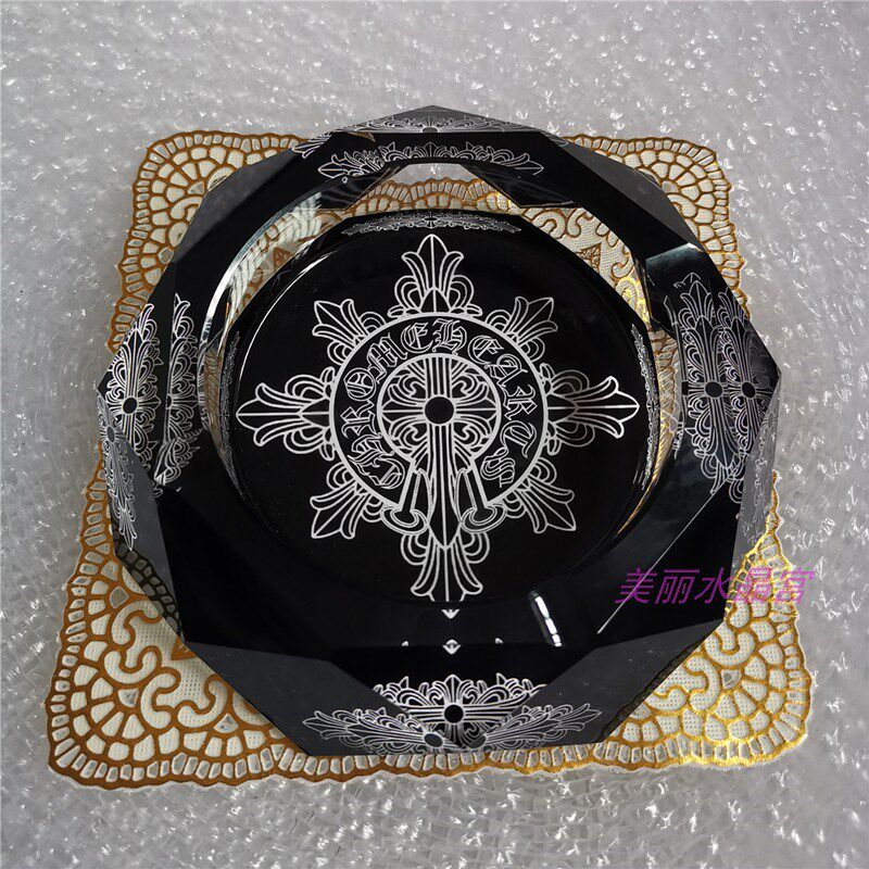 水晶玻璃烟灰缸客厅办公室家居桌面茶几时尚图案个性奢华装饰摆件,家居饰品,装饰烟灰缸,淘宝优惠券,粉丝福利购,淘宝优惠卷