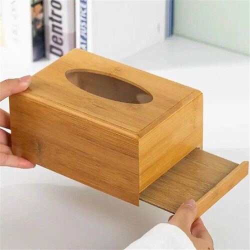 Bamboo Tissue Box For Car Home Paper Box Tissue Box Cover