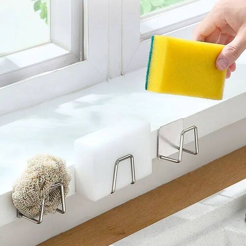 Kitchen 304Stainless Steel Sink Shelf Sponges Storage Holde