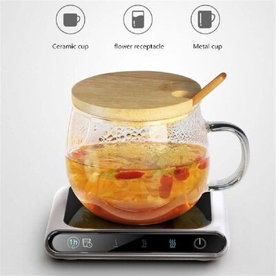 Portable Mug Heating Coaster Energy Saving Smart Water