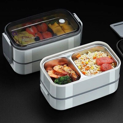304 stainless steel lunch box for Adults Kids School Office