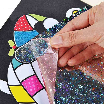 DIY Cartoon Magical Transfer Painting Crafts for Kids Arts a