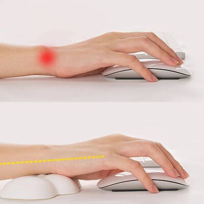 Cloud Shape Wrist Rest Pad Soft Material Memory Foam PU Bott