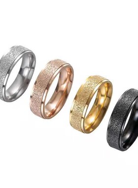 Stainless Steel Ring Womens Niche High-end Light Luxury Ins