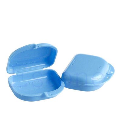 1pc dental orthodontic retainer denture storage case box mou