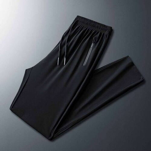 Mens Ice Silk Pants Summer Thin Casual Pants Breathable New