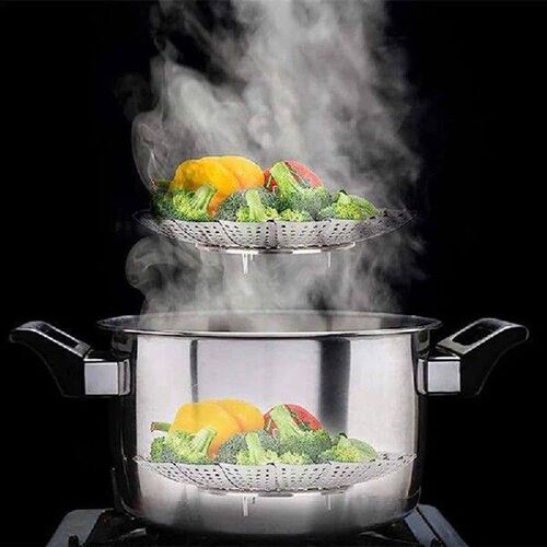 Vegetable Steamer Basket Folding Expandable Steamers Basket