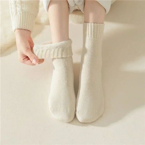 3 Pairs Women Socks Wool Autumn Winter Warm Snow Markron Col