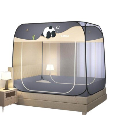 Portable Student Single Bed Mosquito Net Double-door Yurt Mo