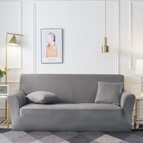 Solid Color Sofa Cover for Living Room Elastic Stch Chair Pr