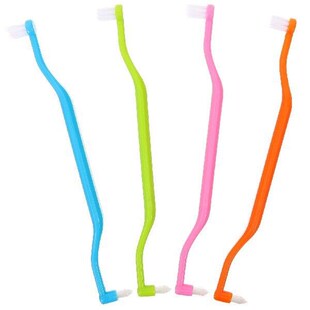 4 Pcs with A Brush Double Headed Toothbrush Travel Braces