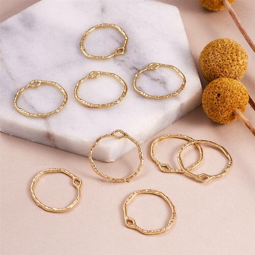 10pcs Alloy Open Back Bezel Pendants Rectangle Oval Round Fr