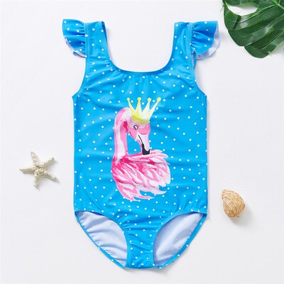 1~10Year Toddler Baby Kids Swimwear one piece Girls Swimsuit