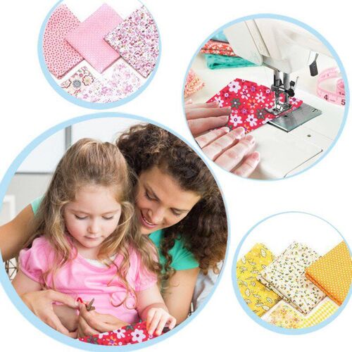 Colorful Decoration 50x50cm 5pcs DIY Fabric Textile Square+