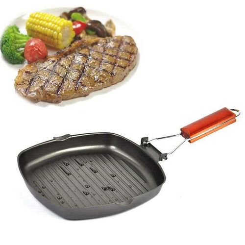 Cooking Tools Foldable Portable Grill Pan Practical Steak Gr