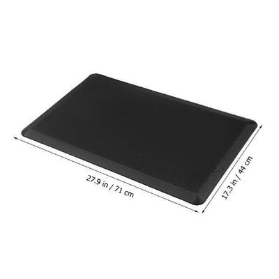 Anti Fatigue Foot Pad Kitchen Floor Mat Black 44x71x12CM