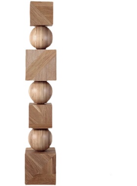 定制售楼处抽象圆木雕装置艺术大型落地摆件中式木质凉亭建筑美陈