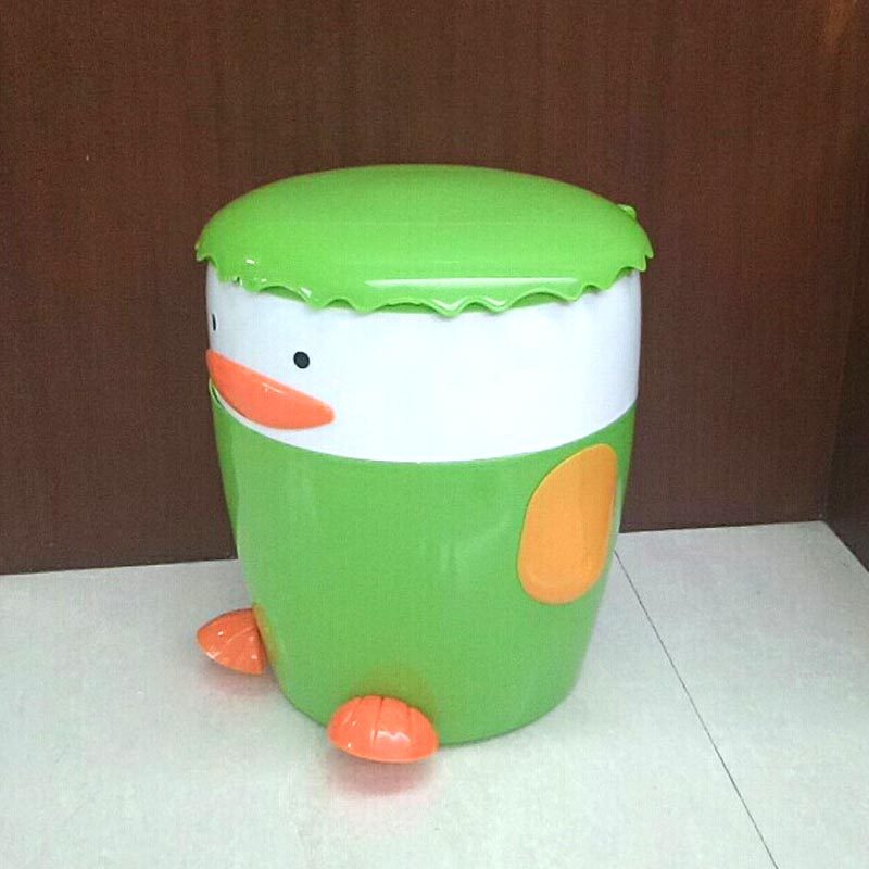 垃圾桶卡通企鹅塑料圆形卫生桶洗手间脚踏式有内桶翻盖垃圾筒,家庭/个人清洁工具,垃圾桶,淘宝优惠券,粉丝福利购,淘宝优惠卷