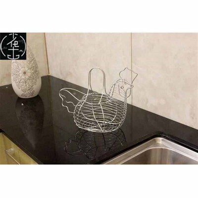 chien-shaped wire egg storage basket