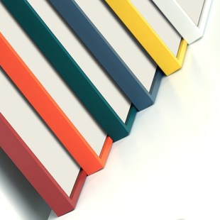 纽约客相框挂墙定制拼图相框卡纸留白8.9*7.cm铝合金画框裱框